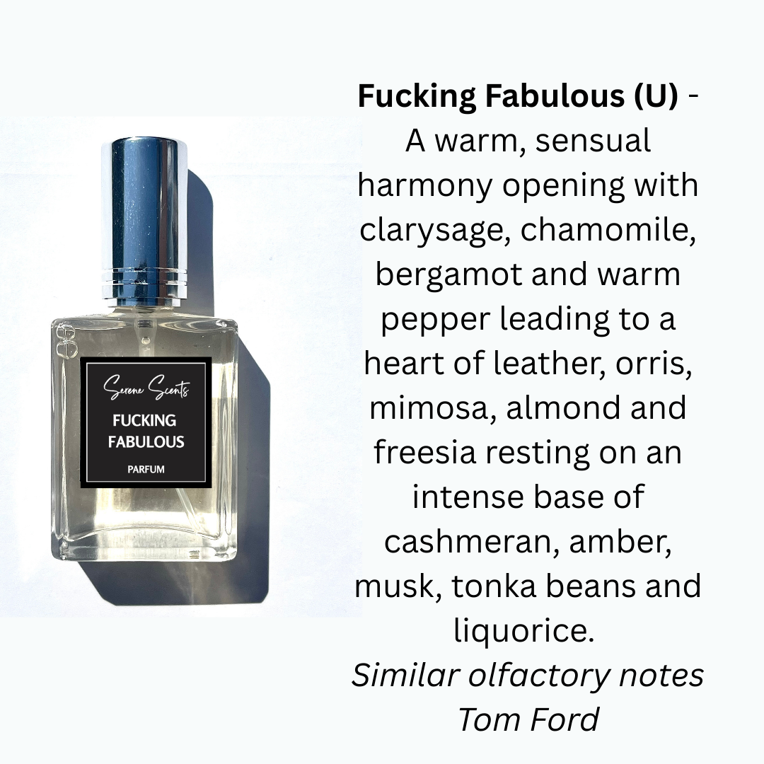 15ml F*cking Fabulous Inspired Perfume Bottle – Leather Tonka Unisex Eau De Parfum