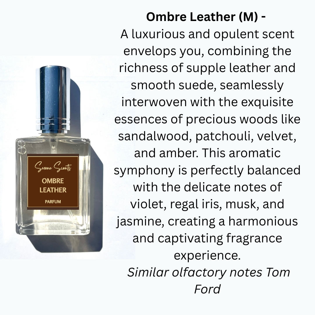 15ml Ombre Leather Inspired Perfume Bottle – Rich Leather Unisex Eau De Parfum