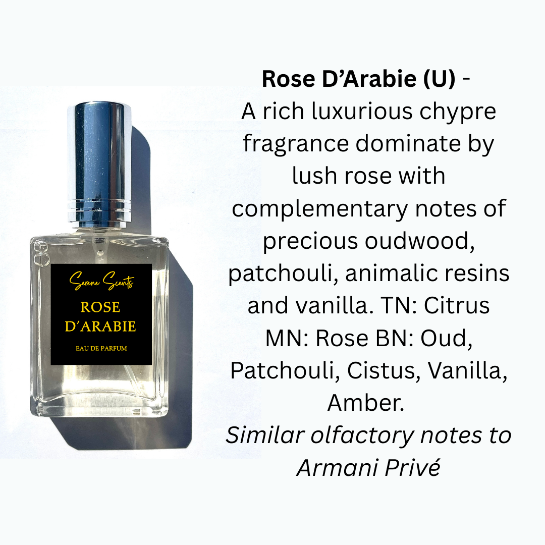 15ml Rose d’Arabie Inspired Perfume Bottle – Oud Rose Oriental Eau De Parfum