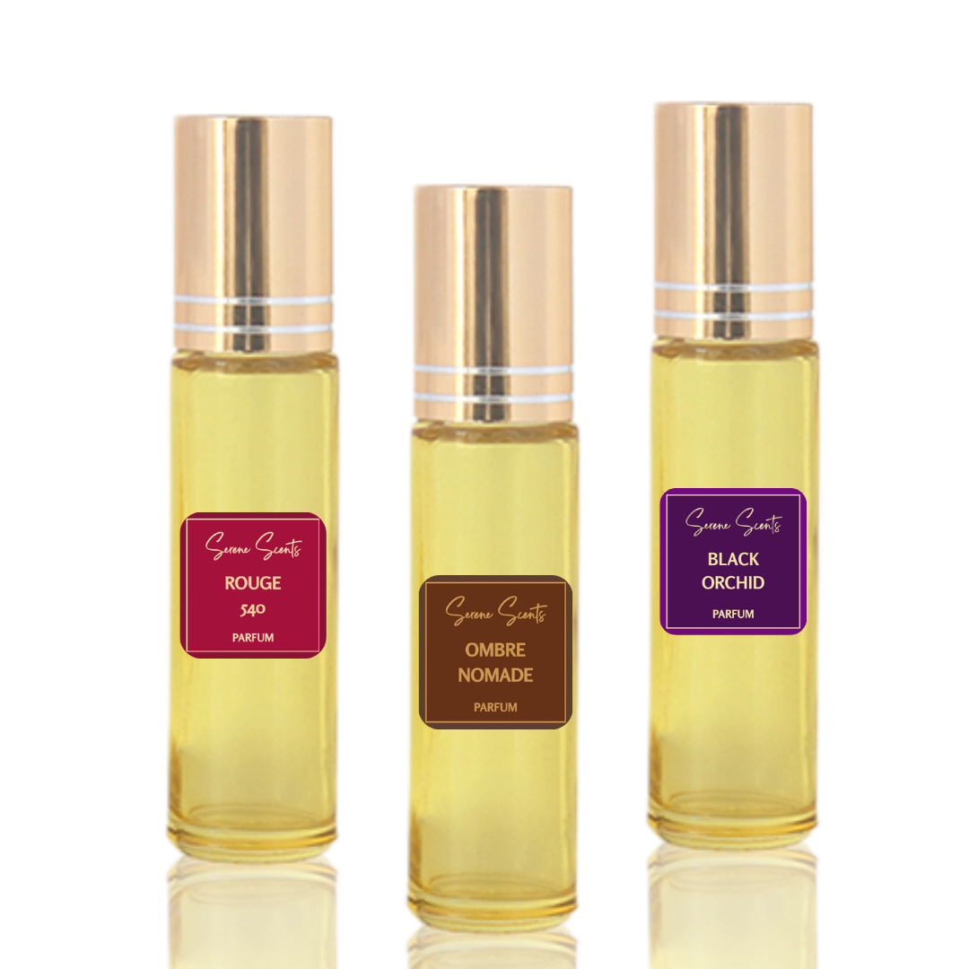 10ml Designer Inspired Perfume Oil Rollers (Alcohol-Free)