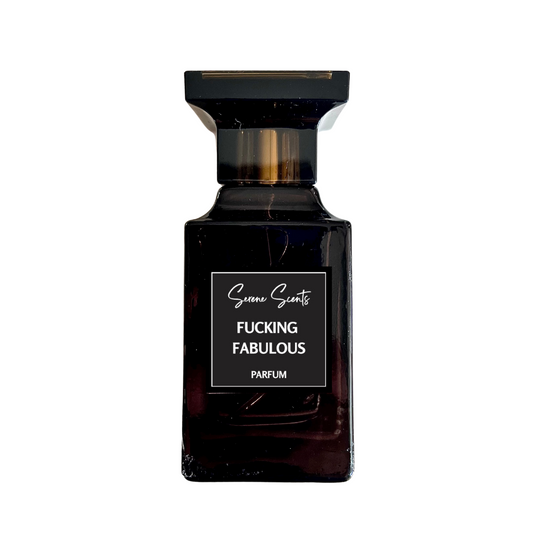 50ml bottle of Fabulous inspired perfume – Luxe Perfume with leather, almond, and tonka bean notes