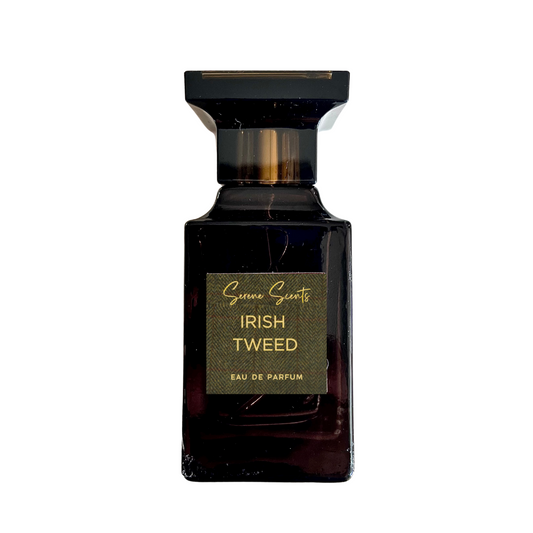 50ml bottle of Green Irish Tweed inspired Eau de Parfum – Luxe Perfume with lemon, violet leaf, and sandalwood notes.