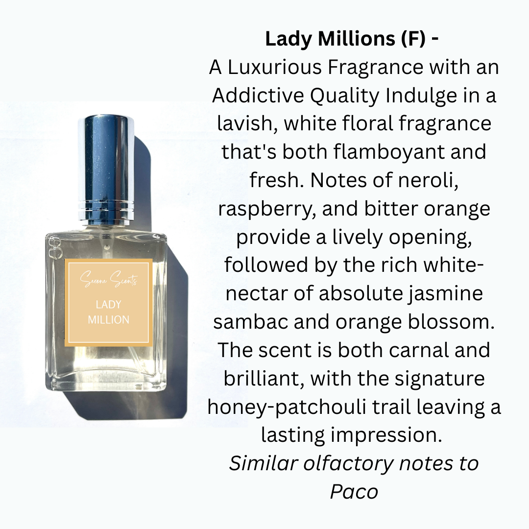 15ml Lady Million Inspired Perfume Bottle – Feminine Bold Floral Eau De Parfum