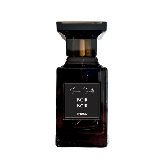 50ml bottle of Noir de Noir inspired Eau de Parfum – Luxe Perfume with black rose, patchouli, and oud notes.