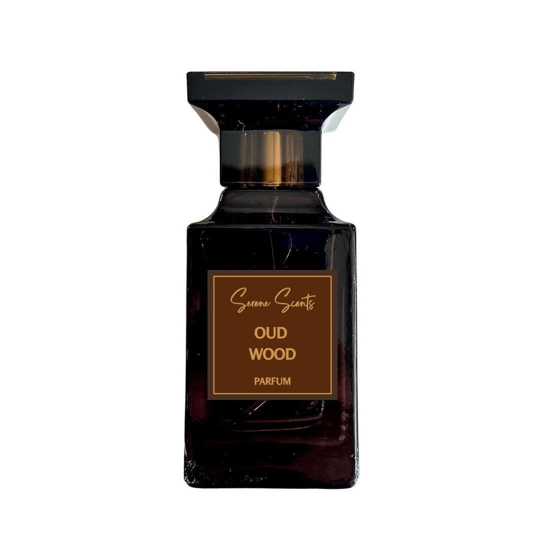50ml bottle of Oud Wood inspired perfume – Luxe Perfume with oud, sandalwood, and spice notes