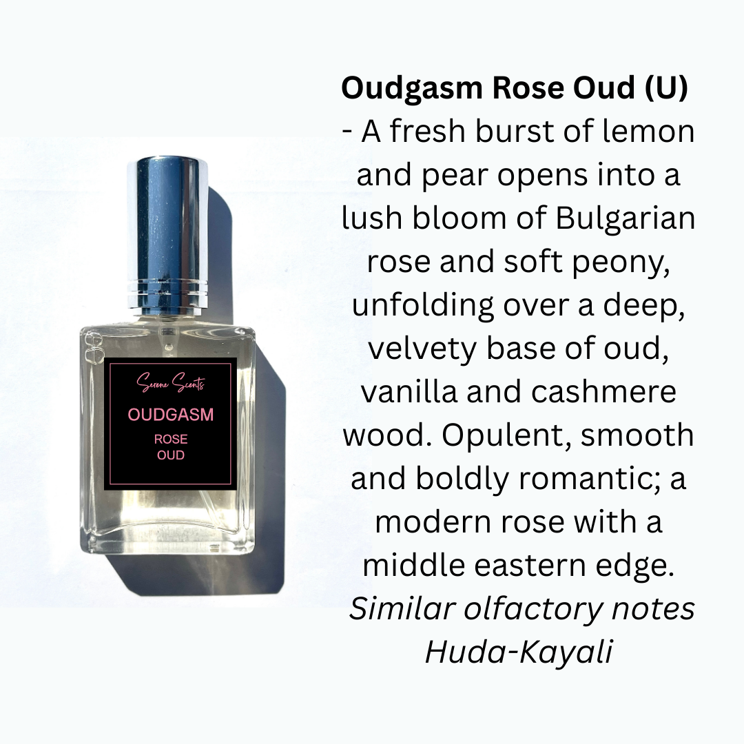 15ml Oudgasm Rose Oud Inspired Perfume Bottle – Unisex Oud and Rose Eau De Parfum