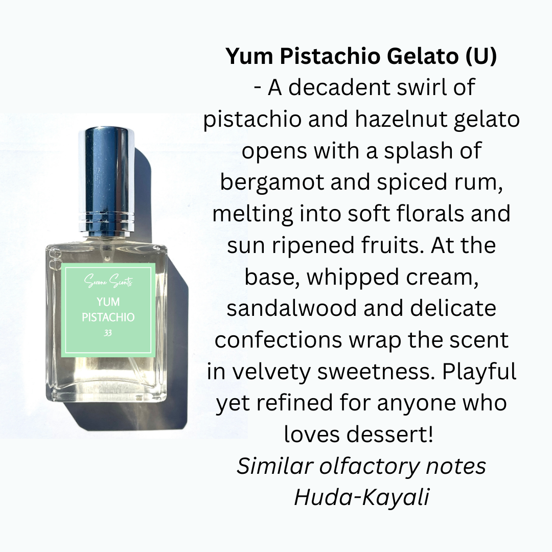 15ml Yum Pistachio Inspired Perfume Bottle – Sweet Creamy Gourmand Eau De Parfum