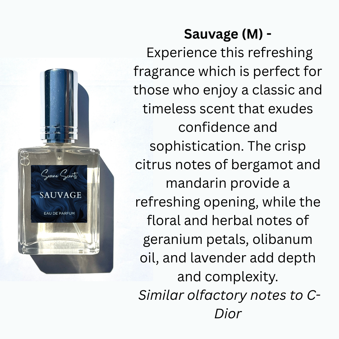 15ml Sauvage Inspired Perfume Bottle – Fresh Spicy Masculine Eau De Parfum